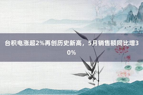 台积电涨超2%再创历史新高，5月销售额同比增30%